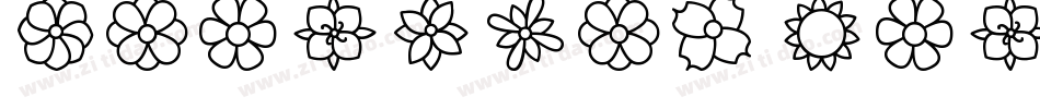 Kalocsai Flowers字体转换